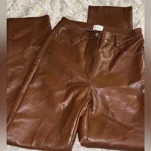 Wilfred Melina pant in cognac  (aritzia)